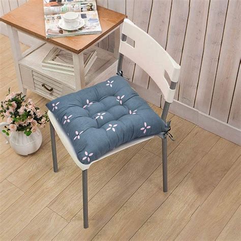 RRC Microfiber Cotton Chair Pads With Four Corner Ties 16X16 In, Square ...