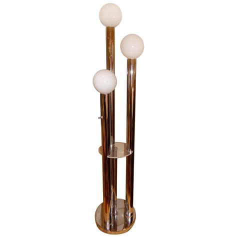 Modern 1960s Chrome and Lucite Three Globe Floor Lamp at 1stDibs ...