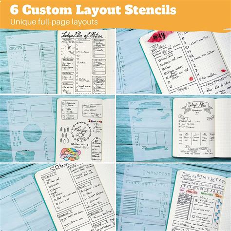 Buy Speedy Spreads Journal Stencils (Daily Layouts) - x7 Day Planner ...