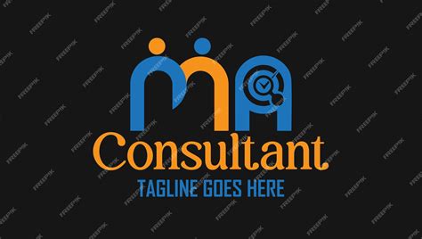 Premium Vector | Letters ma name initials monogram lettermark logo ...