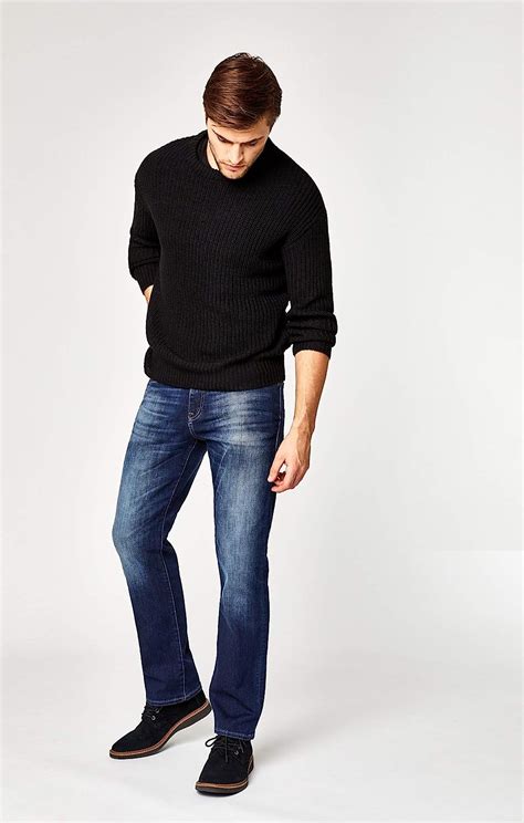 Buy Mavi Men's Myles Mid-Rise Straight Leg Jeans Online at Lowest Price ...