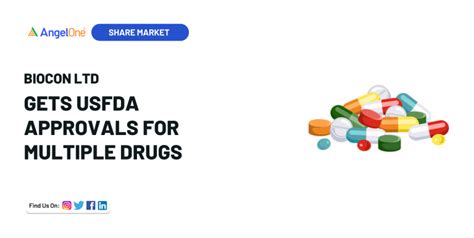 Biocon Pharma Receives Key USFDA Approvals For Multiple Drugs