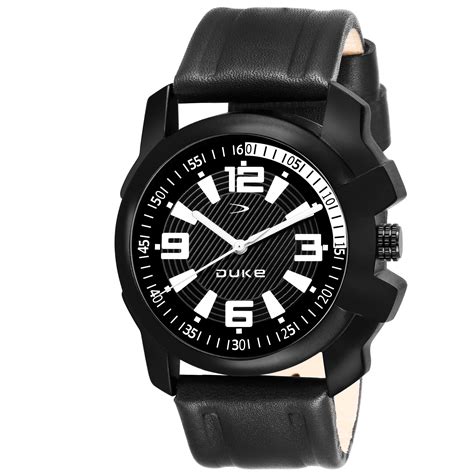 Duke Analogue Men Watch Black Dial Black Colored Strap (DK504RM01S)