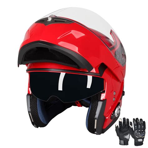 Modular Dual Visor Bluetooth Motorcycle Helmet with | Ubuy India