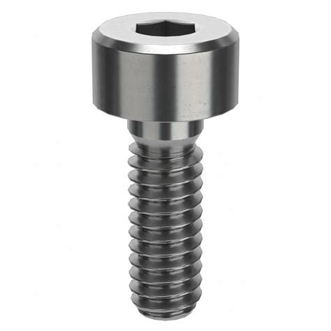 M2.5x0.45 Thread Size, 6 mm Lg, Socket Head Cap Screw - 484Z25 ...