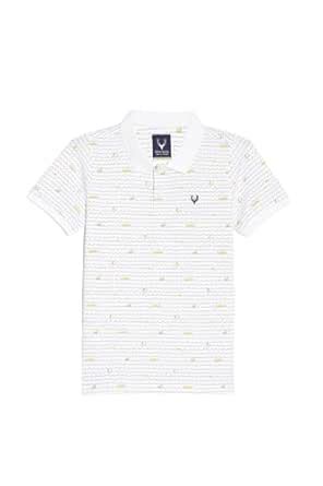 Buy Allen Solly Boy's Regular Fit T-Shirt (ABKPERGFT78695_White at ...