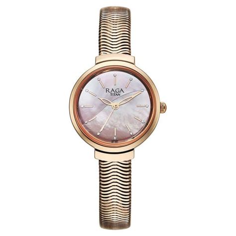 Buy Online Titan Raga Viva Glam Quartz Analog Mother of Pearl Dial ...