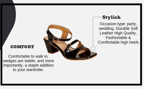 Denill Women Pump Block Heel Slip On Sandal (Black, numeric_8) : Amazon ...