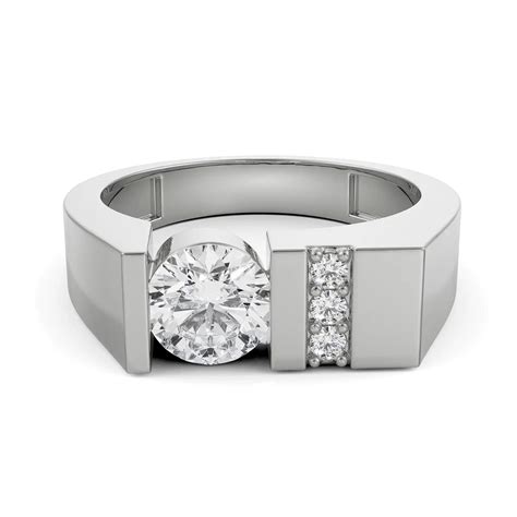 Shop Classic Round Lab Grown Diamond Solitaire Wedding Band Online by Emori