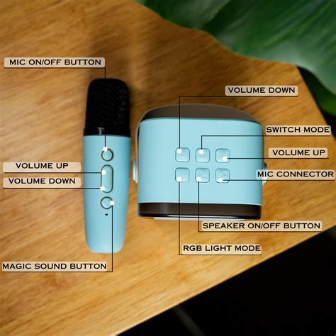 K ,12 Mini Portable Speaker Wireless Karaoke Mic Speaker – RJMobile01