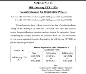 MH Nursing CET 2024: Application Form, Registration, Exam Date ...