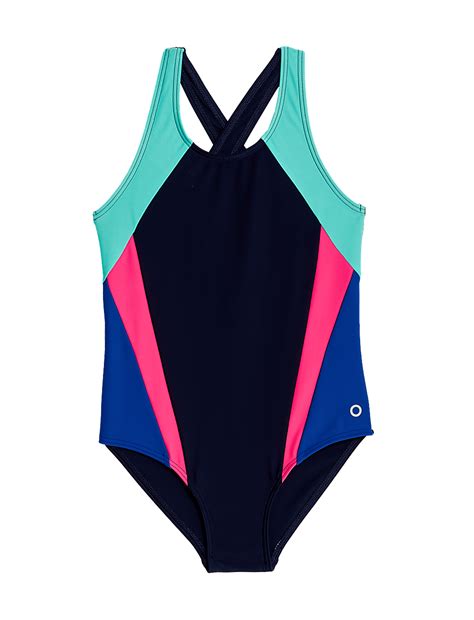 Buy Colour Block Swimsuit at Marks & Spencer