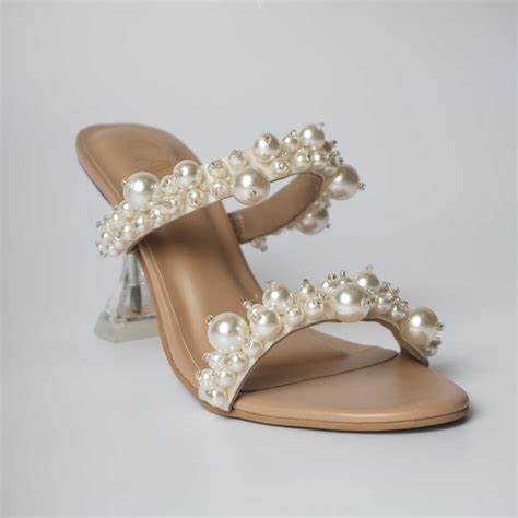 Iconic Dual Pearl Heels - Cream – The CAI Store
