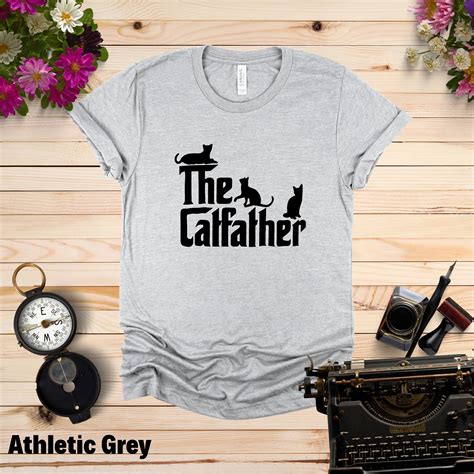 The Catfather Shirt: Funny Cat Dad T-shirt, Gift for Cat Lover - Etsy