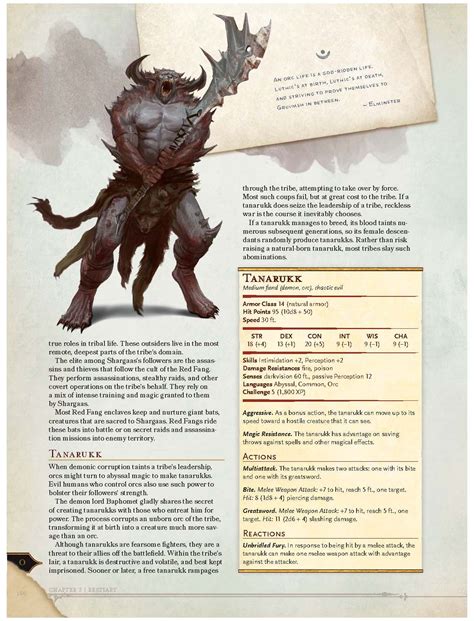 orc stat block 5e - Google Search | Dungeons and dragons, Dnd monsters ...