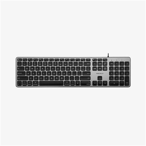Backlit Mac Keyboard Wired - Sleek & Quiet - Macally