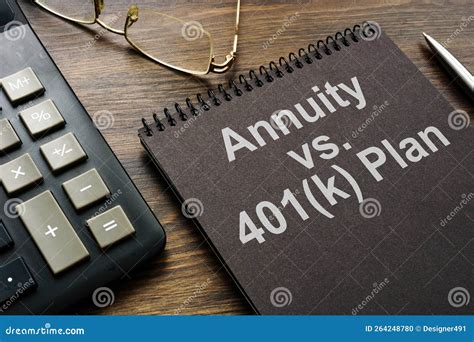 Annuity Vs 401k Plan Sign. Pension Choosing Concept. Stock Photo ...