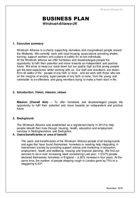 Business Plan Introduction Example 的图像结果