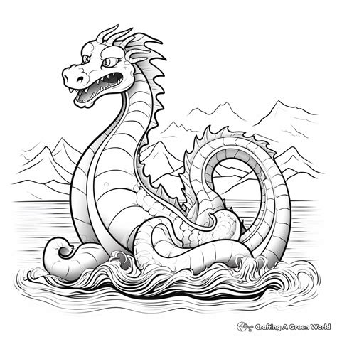 Sea Monster Coloring Pages - Free & Printable!