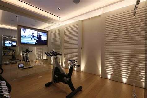 Home Gym Lighting Design by John Cullen Lighting Game Room Lighting ...
