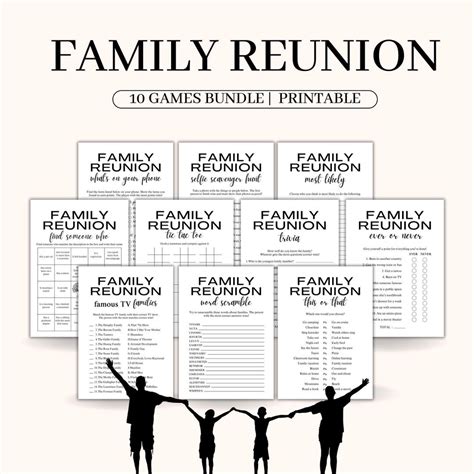Printable Family Reunion Games for Large Groups Family Get Together ...