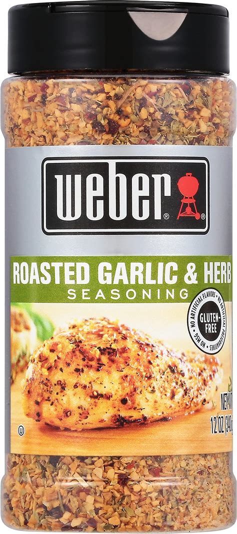 Amazon.com : Weber Roasted Garlic & Herb Seasoning, 12 Ounce Shaker ...