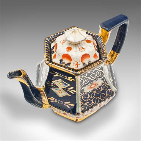 Antique Imari Pattern Teapot, English, Ceramic, Decorative Tea Kettle ...