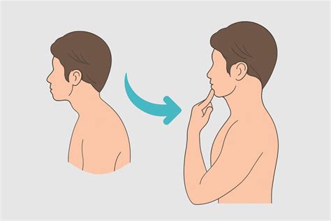 Sit or stand tall with eyes facing forward.