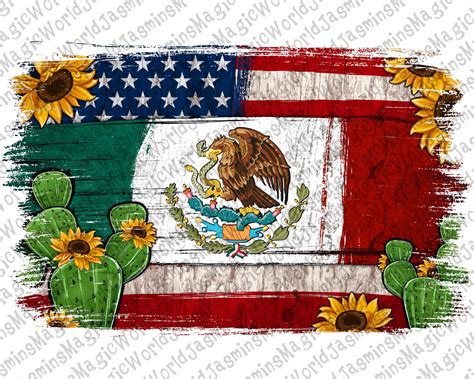 Cool Powerpoint Background American Flag And Mexico