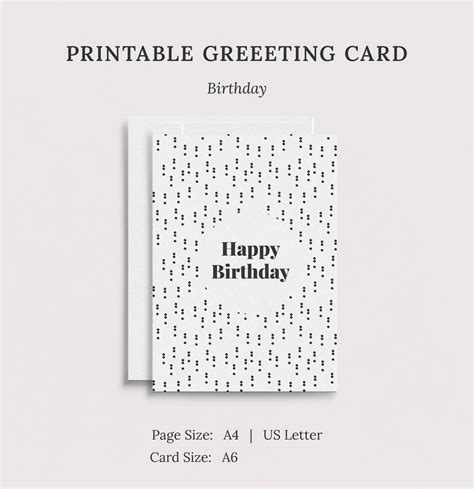 Buy PRINTABLE Birthday Card Digital Download Happy Birthday Card ...