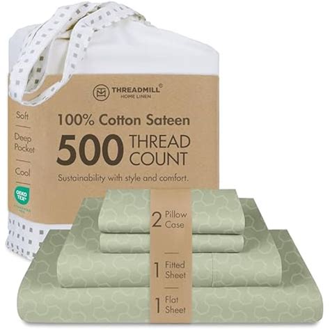 Threadmill 500 Thread Count Queen Size 4 Pc Luxury India | Ubuy
