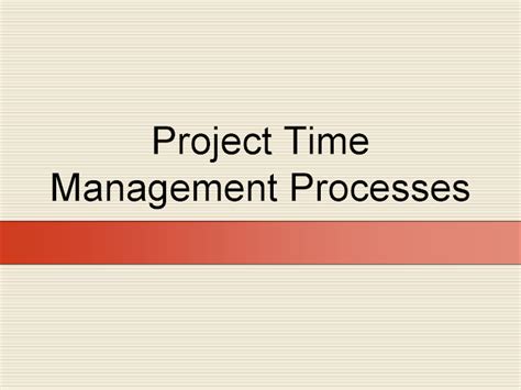 Image result for Project Time Management Processes