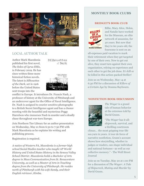 Library Newsletter - Northern Tier Regional Library