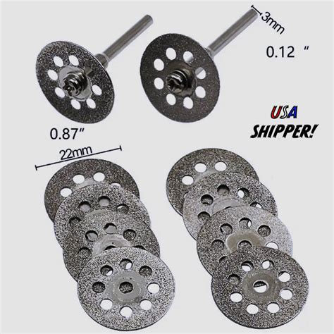 GOXAWEE 10pc Diamond Cutting Wheels Dremel Rotary | Ubuy India