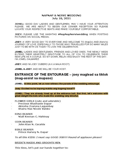 Image result for Wedding Reception Anchoring Script