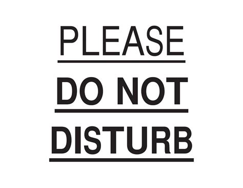 Do Not Disturb Sign Printable Free
