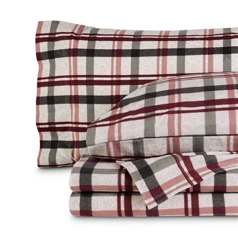 Bare Home Luxury 100% Cotton Flannel Split King Sheet Set, Deep Pocket ...