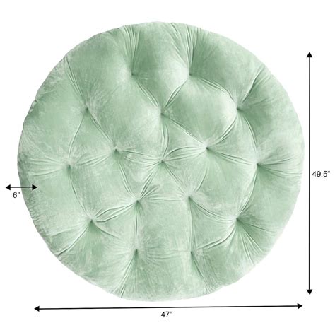 Plush Papasan Cushion, Glacier