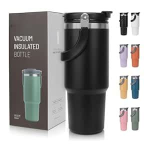 AJS 900ml Vacuum Insulated Water Bottle | Double Wall Stainless Steel ...