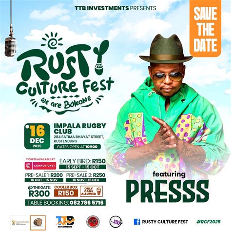 Rusty Culture Fest, Impala Rugby Club, Rustenburg, 16 December 2025 ...