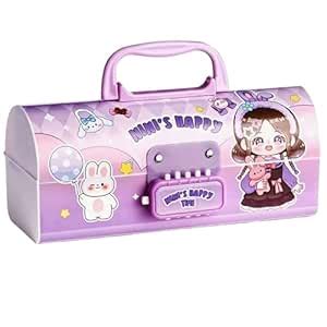 ZAFCO Creative Password Pencil Box- Suitcase Style with Code Lock Large ...