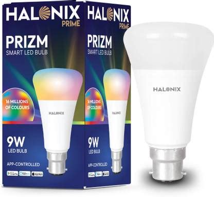 HALONIX Wi-Fi PRIZM 9W B-22 Million Colors led Smart Bulb Price in ...