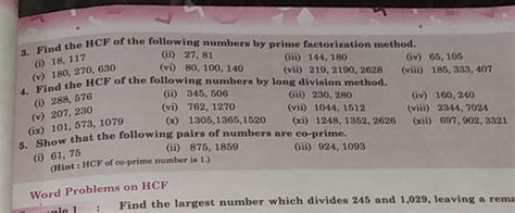 Image result for HCF Prime Factorization Method