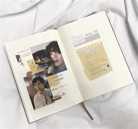 Taehyung’s birthday spread New year spread | ジャーナリング, スクラップブックジャーナル ...