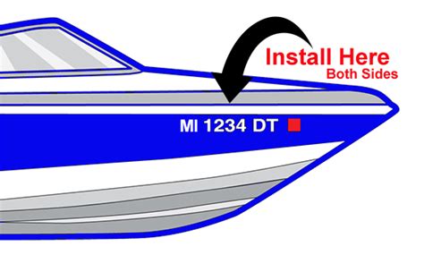 Mississippi State Boat Registration Number - Boat Decals And Custom ...