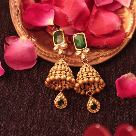 Buy Antique Earrings Online | Antique Earrings by Manubhai.