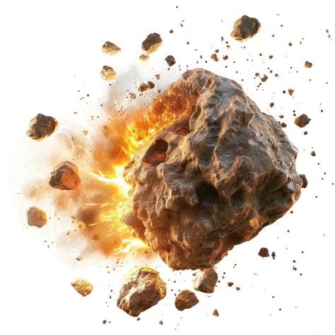 Exploding asteroid in space. | Premium Photo - rawpixel