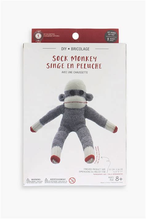 DIY Craft Sock Monkey Kit With Video Tutorial