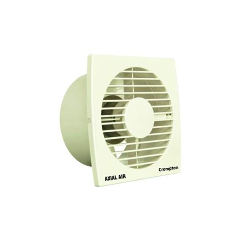 Crompton Axial Air 4inch 100mm White Plastic Ventillation Exhaust Fan ...