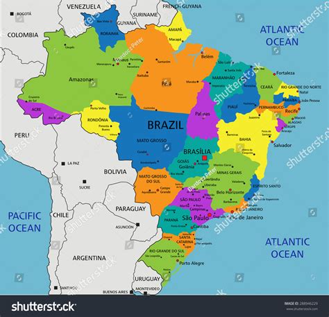 Brazil Map Detailed 的图像结果